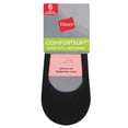 thumbnail image 4 of Hanes Women's ComfortSoft® Ultra Low Ballerina Liner, 6-Pack Black 5-9, 4 of 4