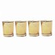 thumbnail image 1 of Electric Plating Glass Tealight Holder for Holding Candle 4Pcs Golden Set, 1 of 5