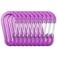 thumbnail image 1 of yeacher Clips à Ressort en Alliage d'Aluminium Violet Type S, 50x26mm, 5.4g Chacun, Lot de 10, 1 of 5
