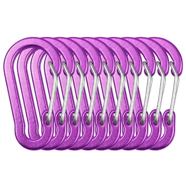 yeacher Clips à Ressort en Alliage d'Aluminium Violet Type S, 50x26mm, 5.4g Chacun, Lot de 10