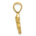 thumbnail image 2 of 14k Yellow Gold Satin Diamond-cut Acoustic Guitar Pendant, 2 of 4