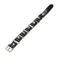 thumbnail image 1 of 1 X Gothic Metal Cone Stud Spikes Rivet Leather Wristband Bangle Cuff Bracelet, 1 of 6