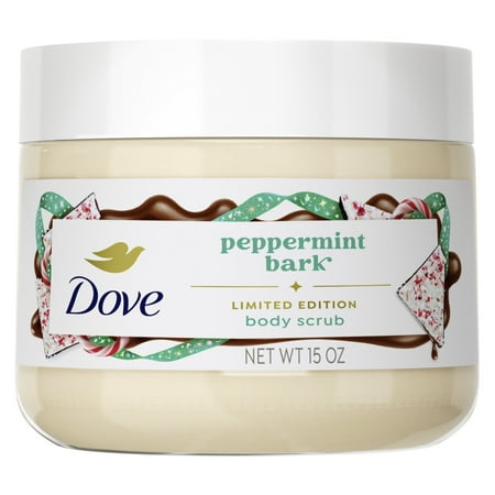 Dove Limited Edition Holiday Treats Body Scrub Peppermint Bark, 15 oz