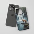 thumbnail image 3 of Fox Waterfall For All iPhone Series Tough Phone Case Nature Wildlife Landscape Green Blue Orange, 3 of 7