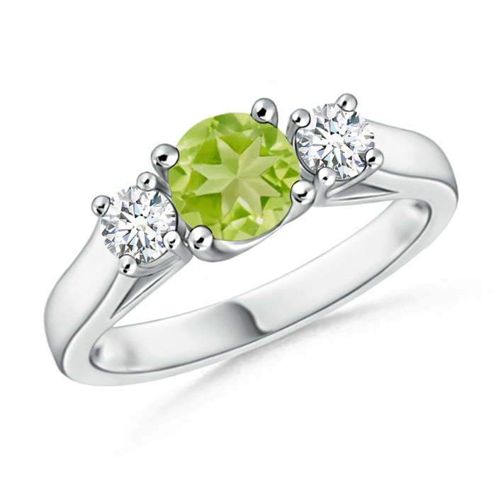 COOL 3 CT PERIDOT 925 STERLING SILVER RING SIZE 5-10 