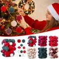 thumbnail image 5 of Axiiglly 35Pcs Christmas Balls Ornaments, Shatterproof Velvet Christmas Balls Set for Xmas Trees Hanging Balls Decorations, Home Holiday Party Indoor Outdoor Decor(Multi-Size, Red), 5 of 5