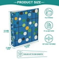 thumbnail image 3 of FORMRS 3 Ring Binder with Pockets 1.5" D-Rings Clip Board 200 Sheets Capacity, Blue Abstract, 3 of 8