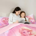 thumbnail image 4 of Manfei Kawaii Mermaid 7-Piece Bedding Comforter Set,Dreamy Princess King Bedding Sets,Ocean Sea Ultra Soft Bed Sheets,Super Cozy Cartoon Room Decor,Reversible, 4 of 8