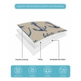 thumbnail image 4 of Quilts Queen Size Bedding Set, Blue Nautical Anchor Reversible Summer Quilt 3 Pieces, Country Retro Ocean Beach Stripes Beige Lightweight Bedspreads Coverlets with 2 Pillow Shams for All Seasons, 4 of 5