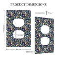 thumbnail image 5 of Zufioo Purple-Gold Triangles Print Switch Wall Plate, Dustproof and Heat-resistant Decorative Wall Switch Cover, Suitable for Residential and Commercial Areas-Mid-size, 5 of 8