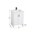 thumbnail image 2 of Elegant Kitchen and Bath Finnley 24 Inch Single Bathroom Vanity In White, 2 of 13