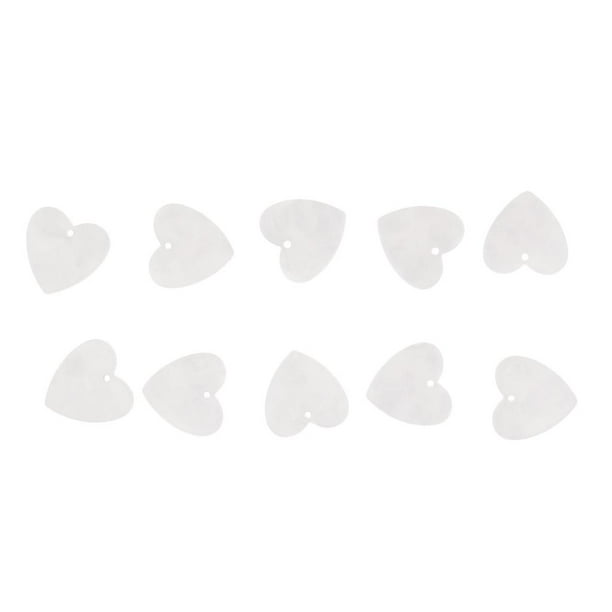 10pcs Colgante en apariencia de DIY Fabricación de Joyas Pendientes Collares Y Pulseras para Mujeres Hombres Blanco plateado Yinane Colgante de acetato colgante