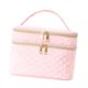 thumbnail image 1 of Case de almacenamiento de maquillaje portátil Organizador de cosmético Organizador de viajes Pollo de viaje Organizador de esmalizador de uñas Bolsos Rosa, 1 of 8