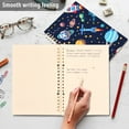 thumbnail image 5 of 2 Pcs Space Stars Planet Rocket Spiral Notebooks 60 Sheets 120 Pages A5 Journal Notepad 8.3x5.7 Inch Thick Adjustable College Ruled Paper, 5 of 8