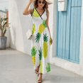 thumbnail image 6 of Lunarable Pineapple Sleeveless Dress Female Clothing Dress Women Summer 2025 Dress, 6 of 7