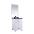 thumbnail image 2 of Wilson 24" White Bathroom Vanity with Black Wood Marble Countertop, 2 of 5