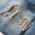 thumbnail image 3 of cllios Mens Jeans Shorts Ripped Distressed Shorts Trendy Personality Denim Shorts Summer Jean Short Pants Cozy Work Shorts Young Adult Shorts, 3 of 5