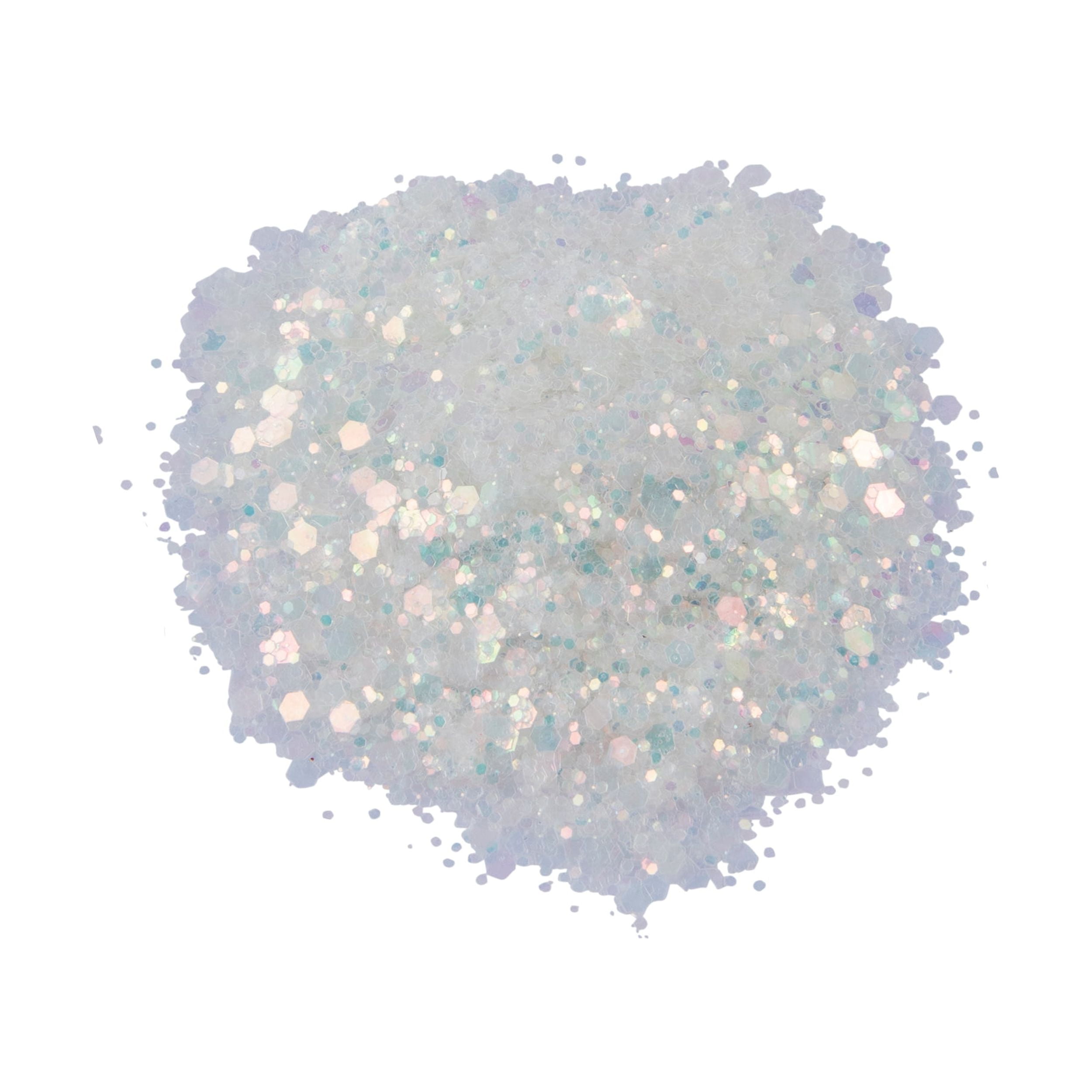Sulyn Party Blend Glitter for Crafts, White Snow Blend, 2 oz