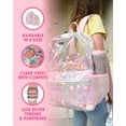 thumbnail image 5 of Packed Party Flower Shop Clear Confetti Backpack; Women's Fashion Book Bag; For Ladies at School, Work, Travel, and the Beach (Medium), 5 of 7