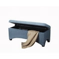 thumbnail image 3 of Better Homes & Gardens Pintucked Storage 42" Bench, Blue, 3 of 5