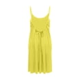 thumbnail image 7 of Hduncf Backless Cami Dress for Women Fashion Open Back House Lounge Loose Dresses Spaghetti Strap Summer Beach Flowy Sundress Yellow XXXL, 7 of 7
