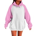 thumbnail image 2 of Tanghaowl Women's Sweatshirt Oversized Hoodies for Women Pullover Fall Sweatshirts Fashion Outfits Clothes with Cozy Warm Material Pink S, 2 of 6