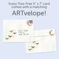 thumbnail image 3 of Tree-Free Greetings Just Because Greeting Card 2 Pack, 5 x 7, Starlight Moonbeams (GT69927), 3 of 5