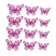 thumbnail image 2 of 12 piezas de pegatinas de pared de mariposa huecas 3D para decoración de pared, multiusos, impermeables, 3 tamaños para decoración de fondo, ligeras Rosa roja, 2 of 9
