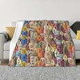 thumbnail image 1 of Fotbe Funny Dogs Family Manta de Franela con Estampado, Manta Ultrasuave para Cama, Sofá, Auto, Hipoalergénica y Antibolitas-40"x30", 1 of 6