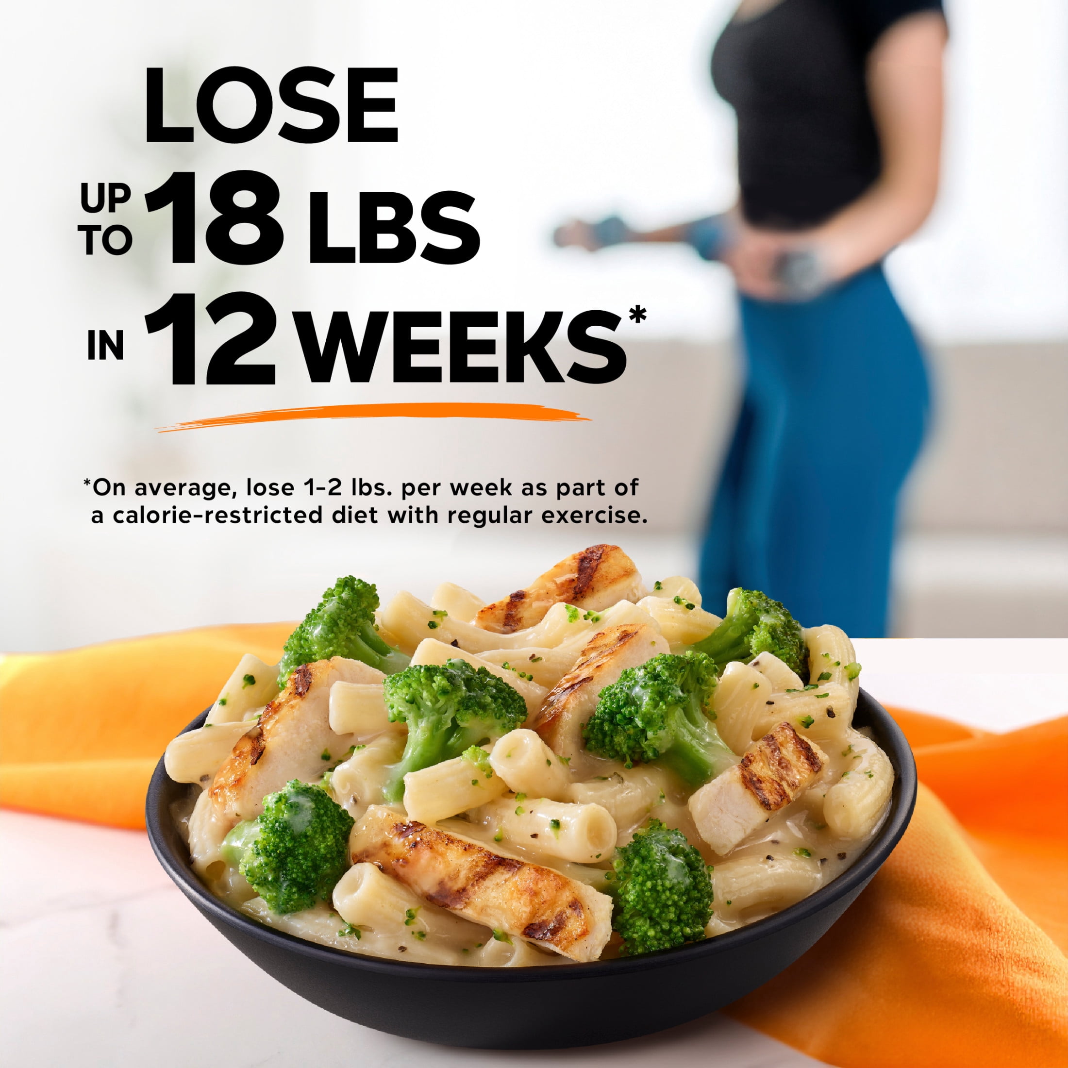 Lean Cuisine Chicken Alfredo Pasta with Broccoli Microwave Meals for Lunch or Dinner, 10 oz (Frozen)