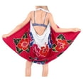 thumbnail image 2 of HAPPY BAY Women's Beachwear Summer Beach Wrap Bikini Wraps Sarong Skirt Bathing suit Swimsuit Swim Cover ups for Swimwear Coverups Women One Size Pearl, Hibiscus, 2 of 3
