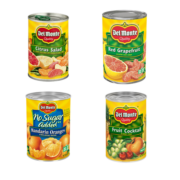 Del Monte Fresh Serve Fruit Pack – 8-Can Variety (15 oz) – Sweet Simplicity, Packed in Juice