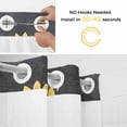 thumbnail image 2 of Farmhouse Sunflower No Hooks Shower Curtain with Snap-in Liner You Are My Sunshine Shower Curtains for Bathroom, Waterproof, Easy Install, Washable 66"x72", 2 of 9