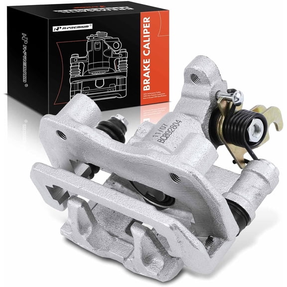 A-Premium Disc Brake Caliper Assembly with Bracket Compatible with Mazda Protege 2003 L4 2.0L Turbocharged, Rear Right Passenger