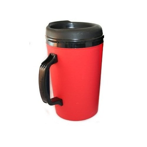 2 New Foam Insulated 16oz ThermoServ Travel Mugs Red 