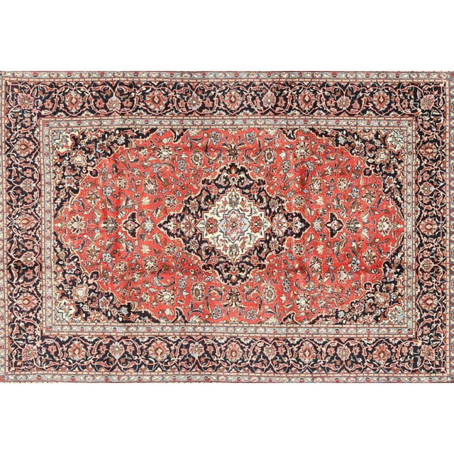Ahgly Company Tapis Rectangulaire Intérieur Traditionnel Brun Rouge Persan, 8 Pieds x 10 Pieds