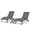 Grey, variant on Magshion Pool Lounge Chairs Set of 3, Adjustable Outdoor Chaise Lounge Chairs with Folding Side Table, Reclining Chair for Deck Lawn Poolside Backyard, Grey