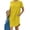 Yellow, variant on Sentmoon Sun Dresses Short Sleeve Solid Color Breathable T Shirt Dress Summer 2026 with Pockets Dressy Regular Fit Crew Neck Dress for Women for Work and Weekend Orange XXXL