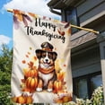 thumbnail image 3 of Happy Thanksgiving Miniature American Shepherd Welcome Thankful Fall Autumn House Flag 28x40in Double Sided MAS Dog Lover Gifts Outdoor Decor - 02021, 3 of 5