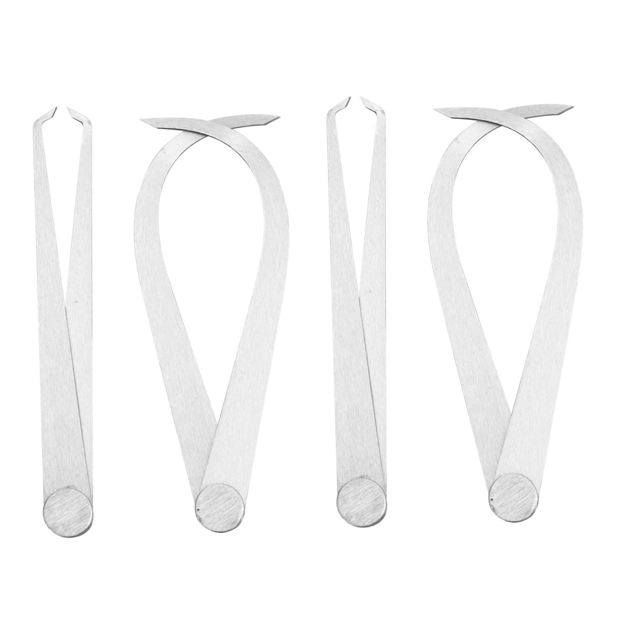 WHAMVOX Silver Timber Calipers for Measuring 200mm External and Inner Diameter Tools Set of 2