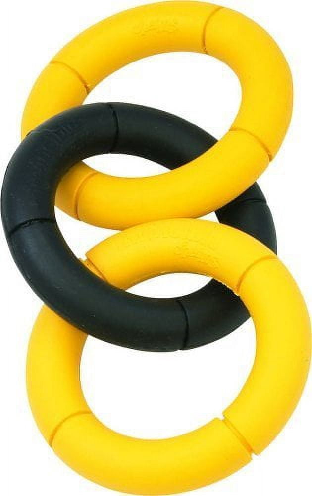 Invincible Chain Dog Toys Large Durable Rubber 3 Ring 17" Long XL Tough Dogs Toy