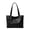 black, variant on Genuine Leather Hobo Tote Bag, Women's Grainy Shoulder Handbag Purse