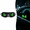 Green, variant on Solar Demon Eye LED Car Window Light Waterproof Charging Suction Cup Mount Flashing Signal Light for Truck Van Motorcycle Windshield Decor Purple