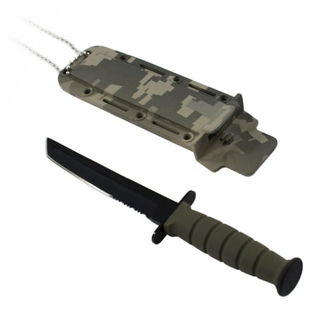 Tactical Boot Knife - ASR Tactical 6 inch Tanto Serrated Fixed Blade Dagger Boot Knife (Many Styles)
