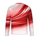 thumbnail image 4 of Blusas y camisas de manga larga con cuello redondo para hombre, blusa informal de manga larga con cuello redondo y estampado de rayas, blusa de poliéster para hombre, 4 of 4