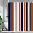 thumbnail image 4 of Blue And White Striped Shower Curtain Modern Geometric Minimalist Bath Curtains Polyester Fabric Home Bathroom Decor With, 4 of 7