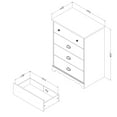 thumbnail image 6 of South Shore Artwork 4-Shelf Bookcase, Multiple Finishes, 6 of 8