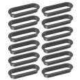 thumbnail image 1 of 12 Pieces Oval Tart Rings Heat-Resistant Perforated Cake Mousse Ring Non Stick Bakeware Tart Mini Cake Mold Cake Rings, 1 of 5