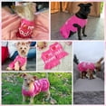 thumbnail image 5 of Dog Dress, Dog Clothes for Small Dogs Girl Cute I Love My Mom/Dad Pink Dog Dresses Breathable Pet Spring Summer Clothes Puppy Cat Outfits for Valentines Day, 5 of 5