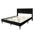 thumbnail image 6 of Castle Place Elegance Wingback King Platform Bed, Black, 6 of 11